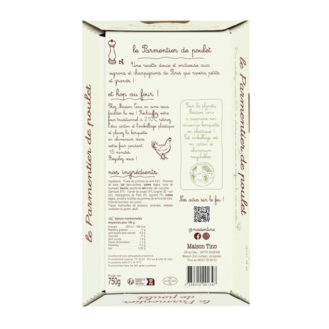 3338310001347 - Maison Tino - Parmentier de Poulet