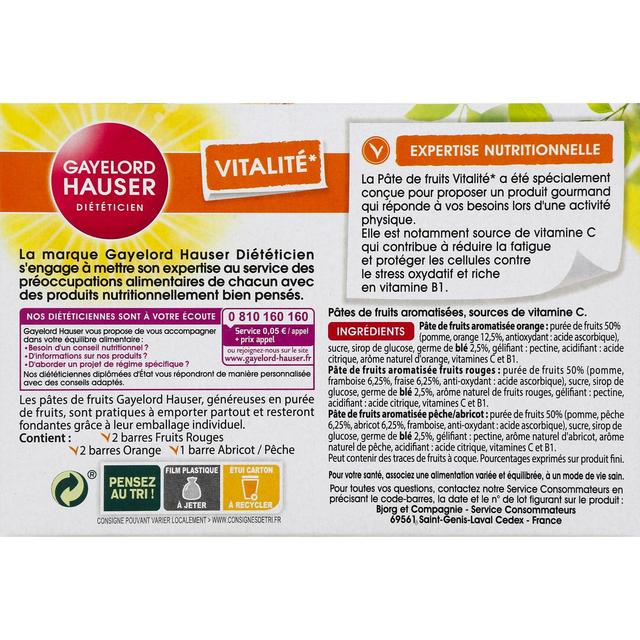 3229820141947 - Gayelord Hauser - Pâtes de fruits au germe de blé