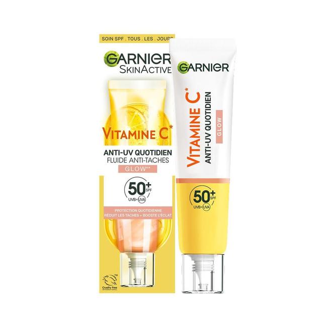 3600542573047 - Garnier SkinActive  - Crème Hydratante Visage Anti-UV Quotidien Glow SPF50+