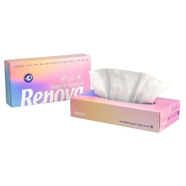 5601028035347 - RENOVA - Mouchoirs Boite Magic Touch