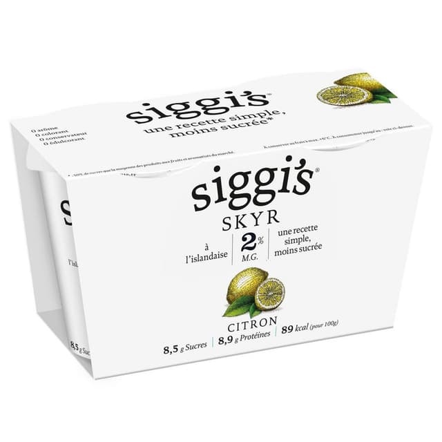 3023290038147 - Siggi's - Skyr Citron 2%mg