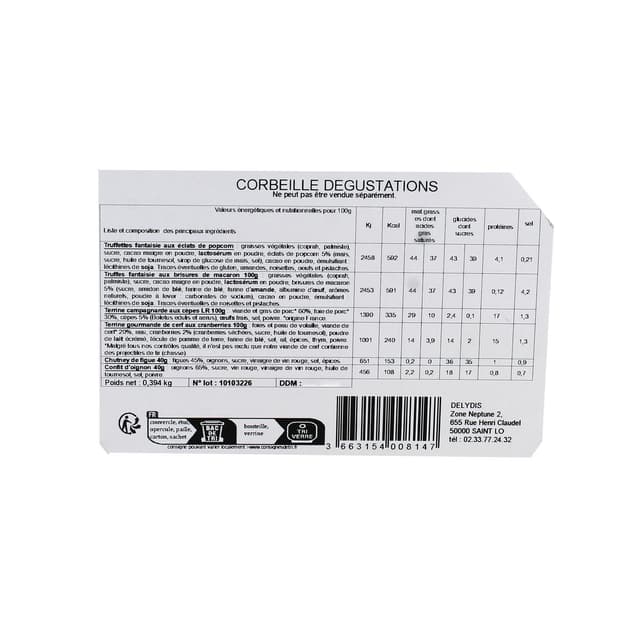 3663154008147 - Cerini - Corbeille Dégustation