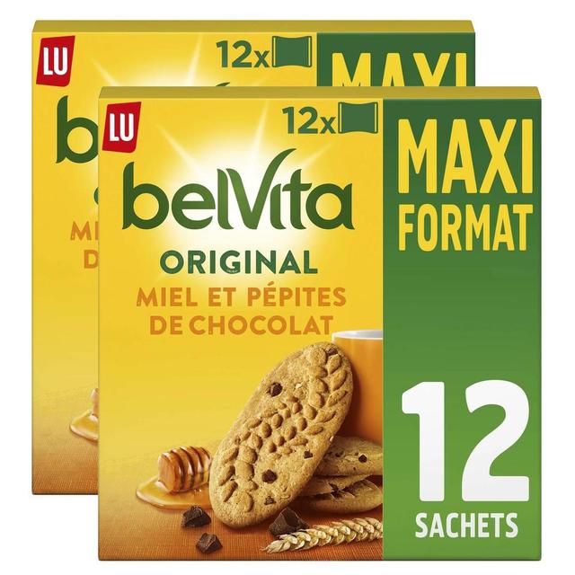 2050000368547 - Belvita - Biscuits petit-déjeuner miel et pépites de chocolat