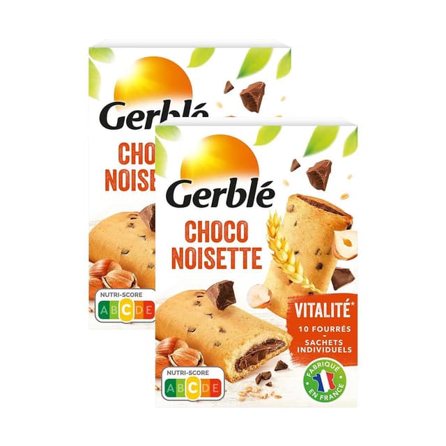 3175680013231 - Gerblé Vitalité - 10 Biscuits Fourrés Choco Noisettes