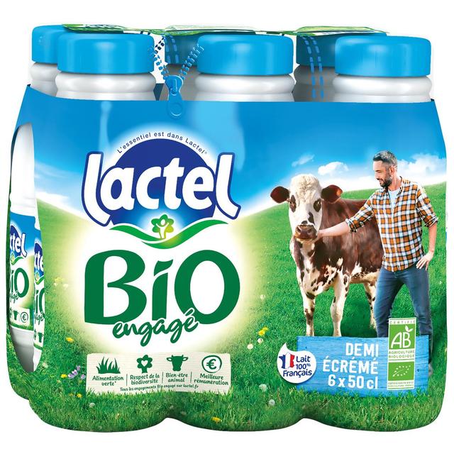 3428271980048 - Lactel - Lait Bio demi-écrémé 1,5% mg