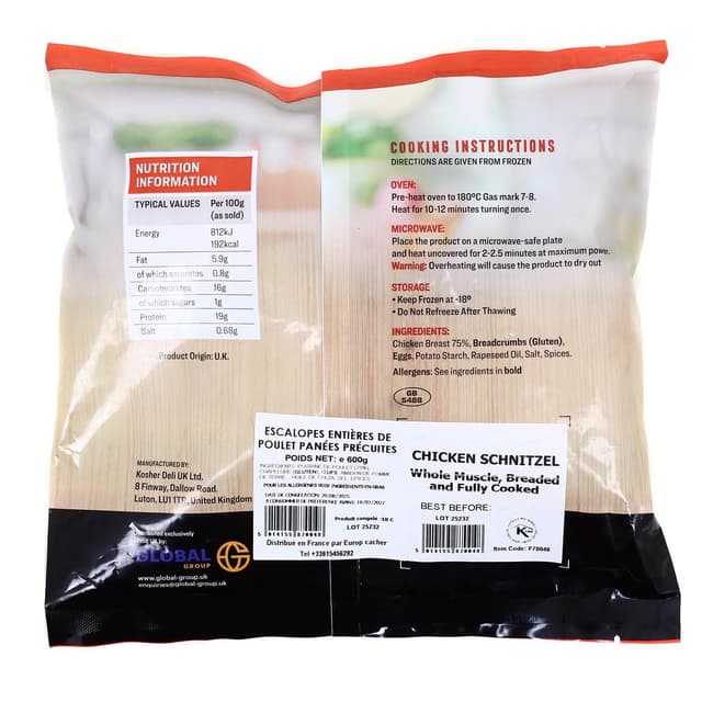 5014155870048 - Frohwein's - Schnitzel de poulet