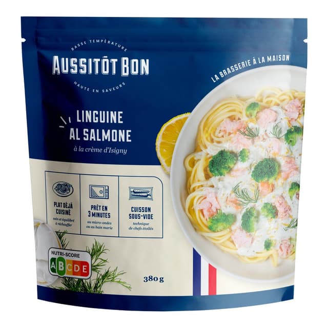 3701565400348 - Aussitôt Bon - Linguine al Salmone à la Crème d'Isigny
