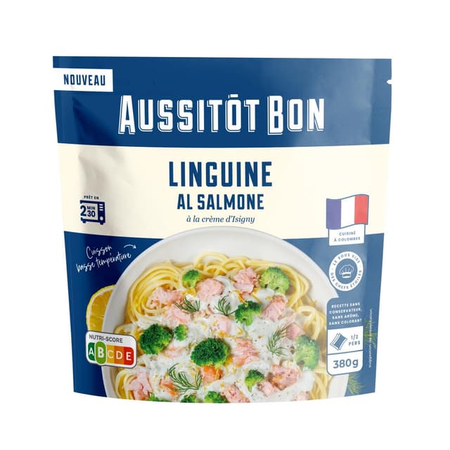 3701565400348 - Aussitôt Bon - Linguine al Salmone à la Crème d'Isigny