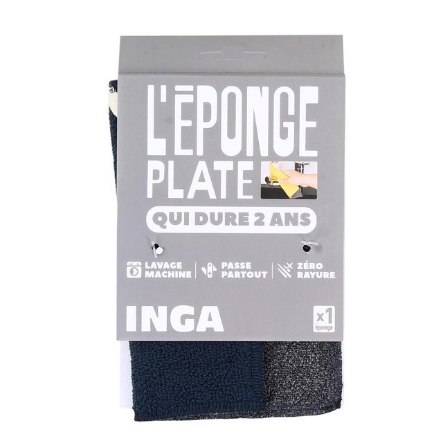 3760342990748 - Inga - Eponge lavable plate grise