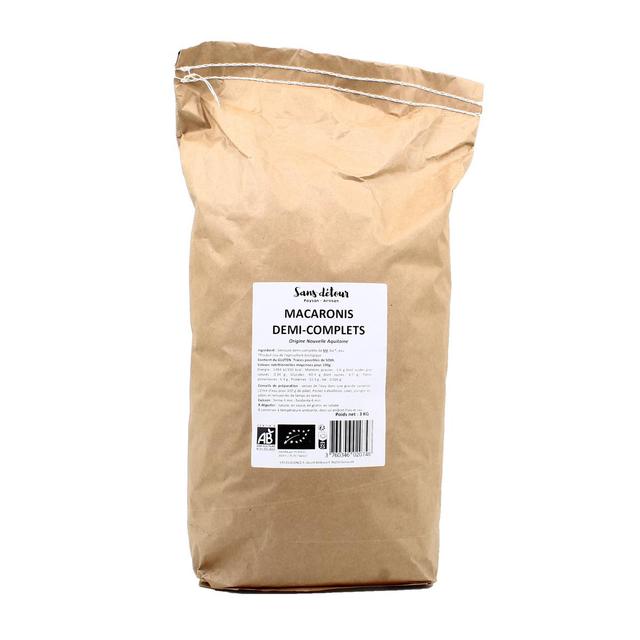 3760346020748 - Sans Détour - Macaroni demi-complètes bio