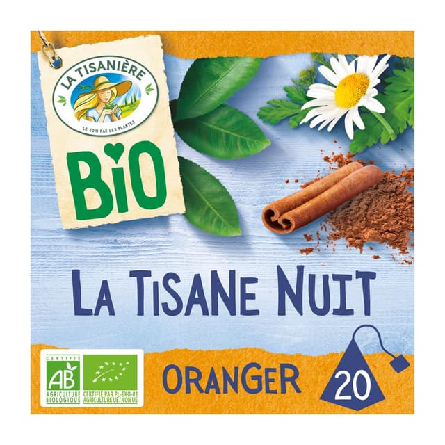 3042061811048 - La Tisanière - Tisane Nuit Fleur d'Oranger Bio