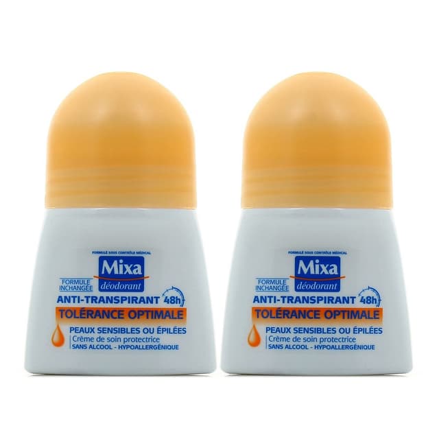 2050000341748 - Mixa - Déodorant bille 48h anti-transpirant tolérance optimale