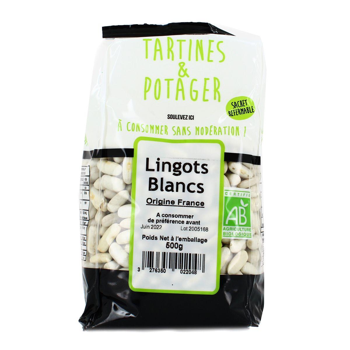 Tartines Et Potager - Lingots blancs bio Origine France