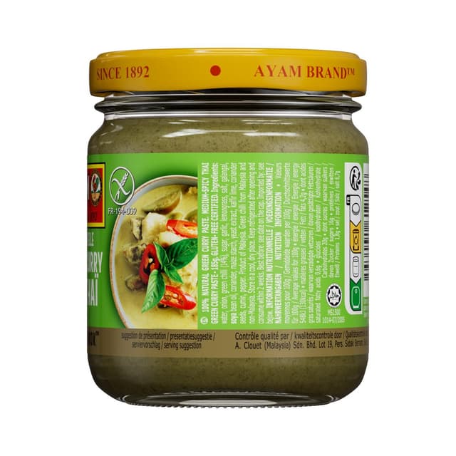 9556041612548 - Ayam - Pâte de curry vert