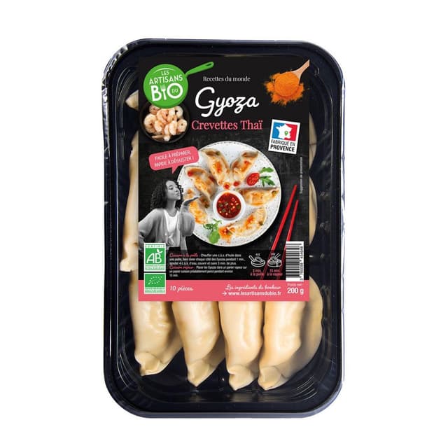 3760098454648 - Les Artisans Du Bio - Gyoza Crevettes Thaï Bio