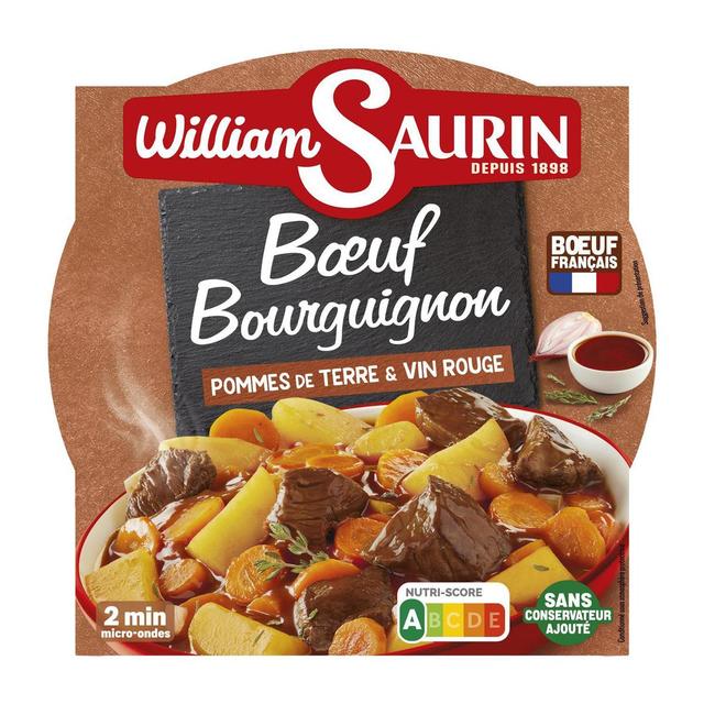 3261055954848 - William Saurin - Boeuf Bourguignon Pommes de Terre et Vin Rouge