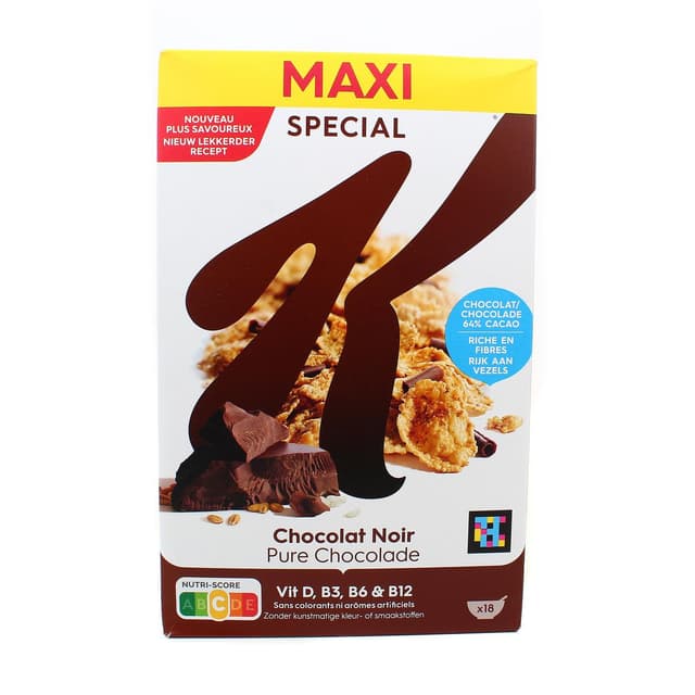 3159470204948 - Kellogg's - Cérales Spécial K chocolat noir