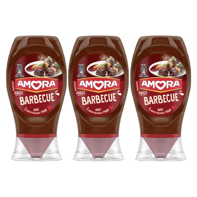8714100795545 - Amora - Sauce Barbecue en flacon souple Squeeze Top Down