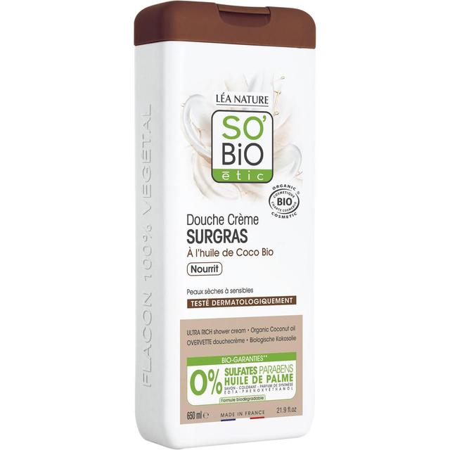 3517360018448 - SO'BIO ETIC - Crème de douche surgras à l'huile de Coco Bio
