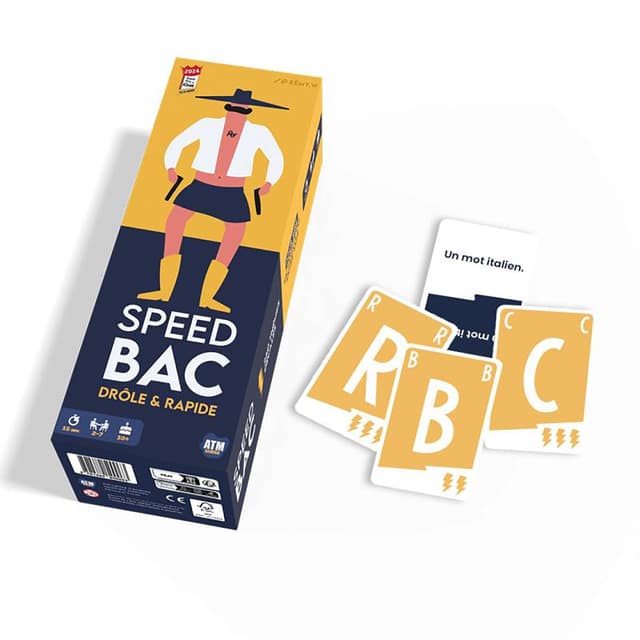 3701380500049 - Pixiegames - Speed Bac Jaune - Jeu de carte