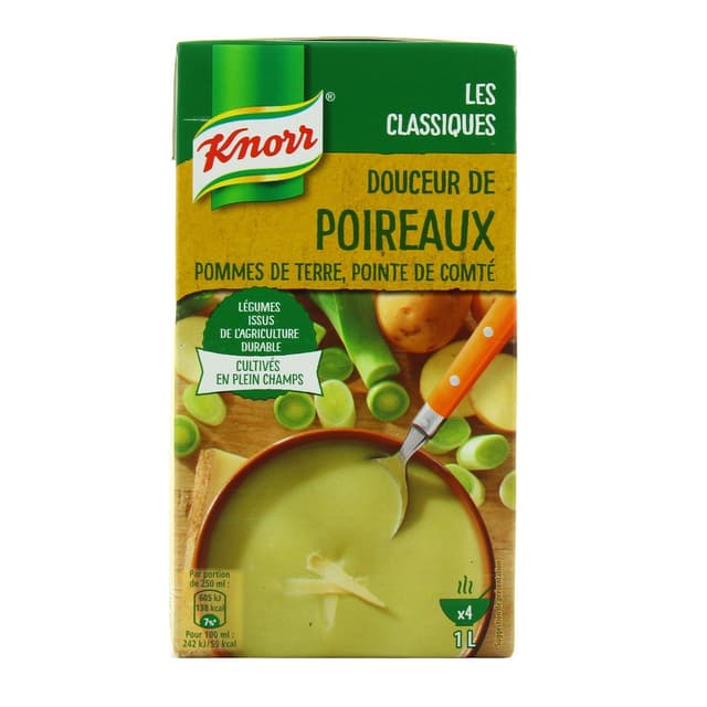 8712100570049 - Knorr - Douceur de poireaux, pommes de terre, pointe de comté