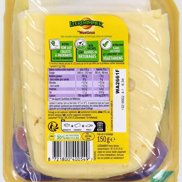 8721800400549 - Leerdammer - Leerdammer Tranches 150g