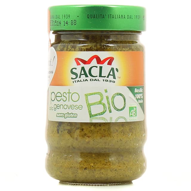 8001060020849 - Sacla - Sauce pesto alla genovese bio sans gluten