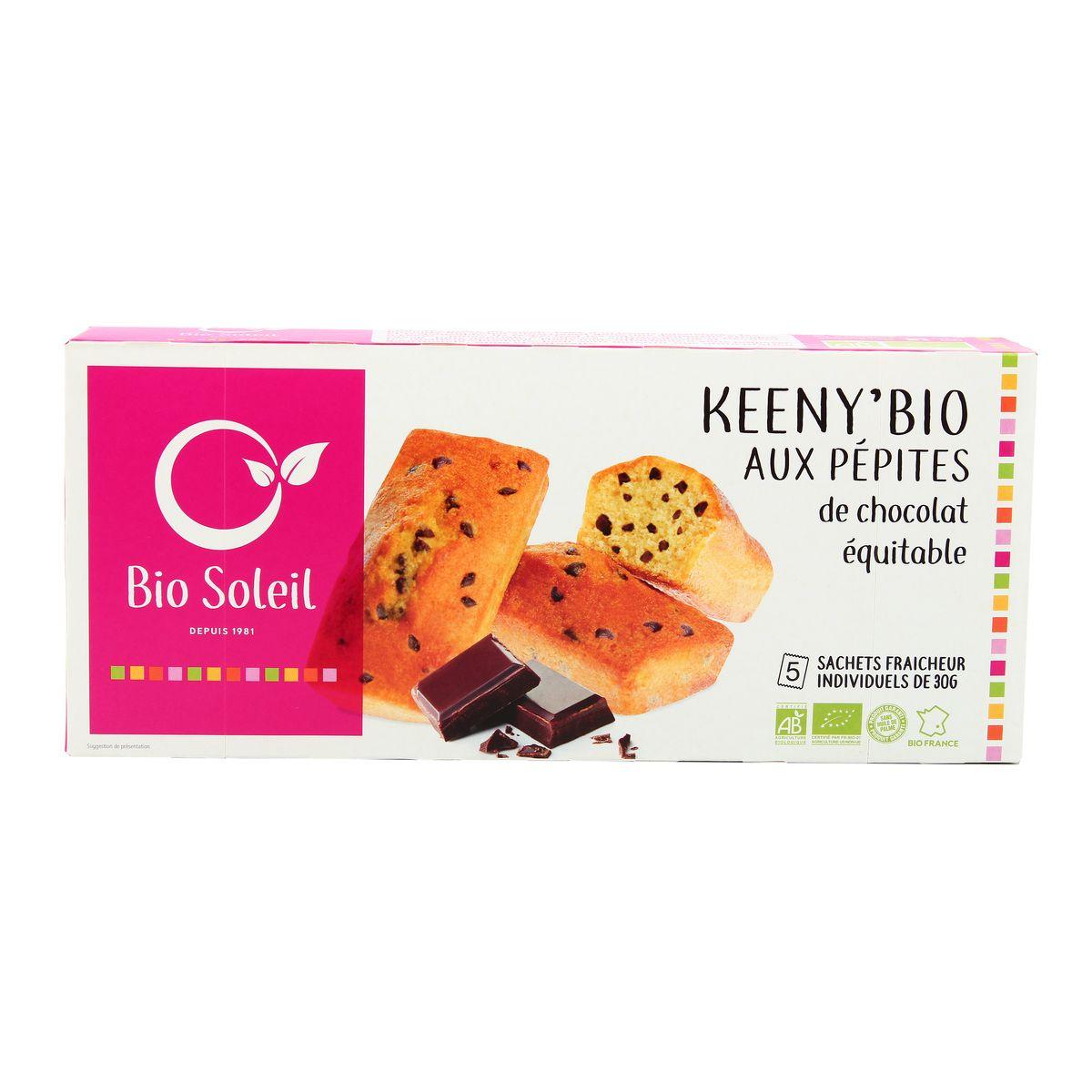 Bio Soleil - Keeny, Moelleux bio pépites de chocolat équitable