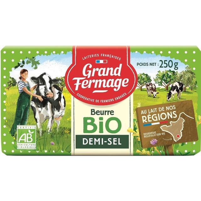 3523230062749 - Grand Fermage - Beurre bio demi sel