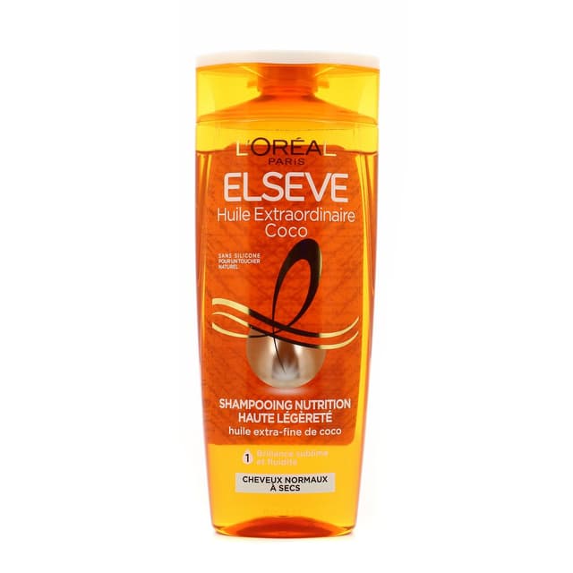 3600523493449 - Elsève - Shampooing nutrition à l'huile extraordinaire à l'huile fine de coco