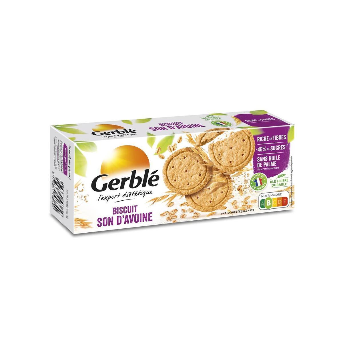 3175681103849 - Gerblé Fibres - 24 Biscuits au Son d'Avoine - 46% de sucres en moins