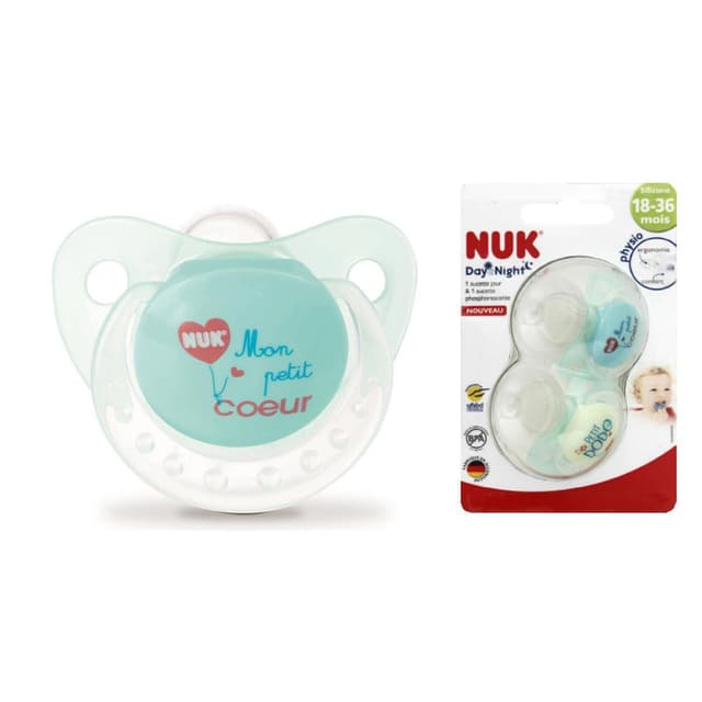 3159921224549 - Tigex - Sucettes réversibles bout rond silicone 18 - 36 mois