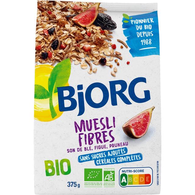 3229820794549 - Bjorg - Muesli Fibres au son de blé figues pruneaux Bio