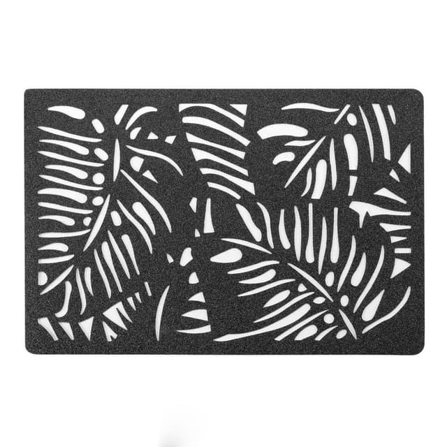 3574387904949 - Douceur D Interieur - Set de table Paillettes Elinor Noir pvc ajouré