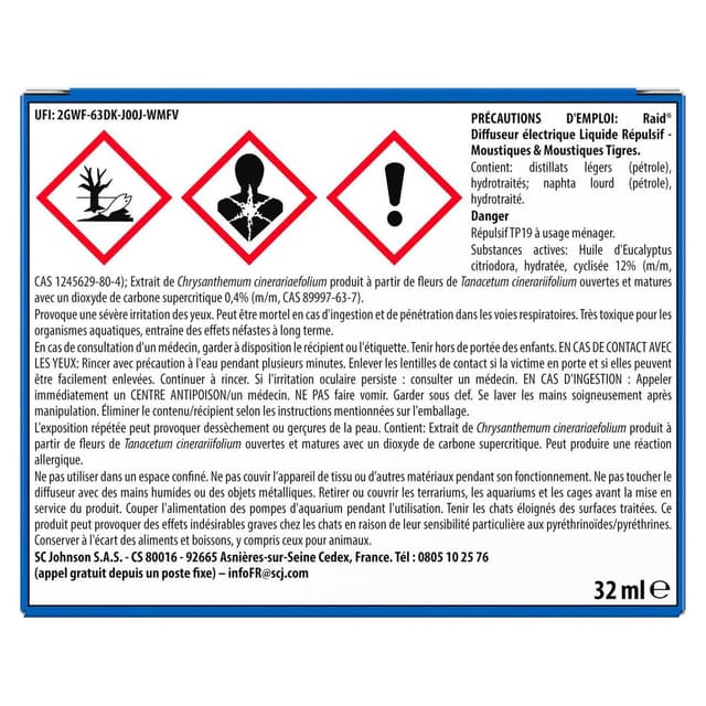5000204335149 - Raid - Diffuseur Répulsif Moustiques 45 nuits