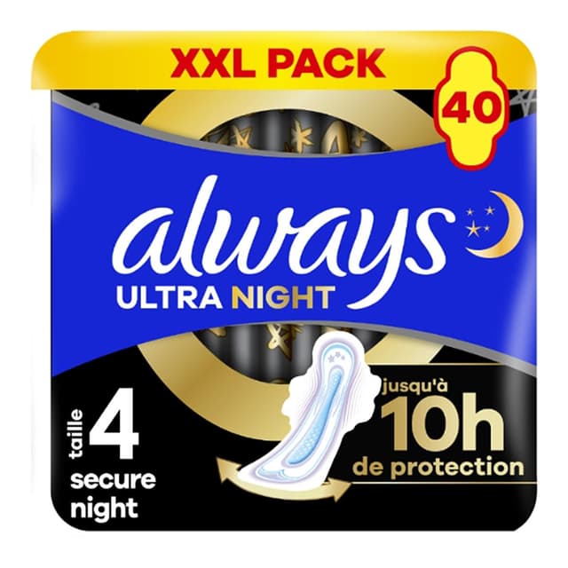 8700216907149 - Always - Serviette Hygiénique Secure Night avec Ailettes