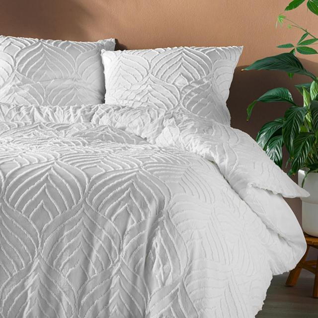 3574386449649 - Douceur D Interieur - Parure microfibre unie Blanc