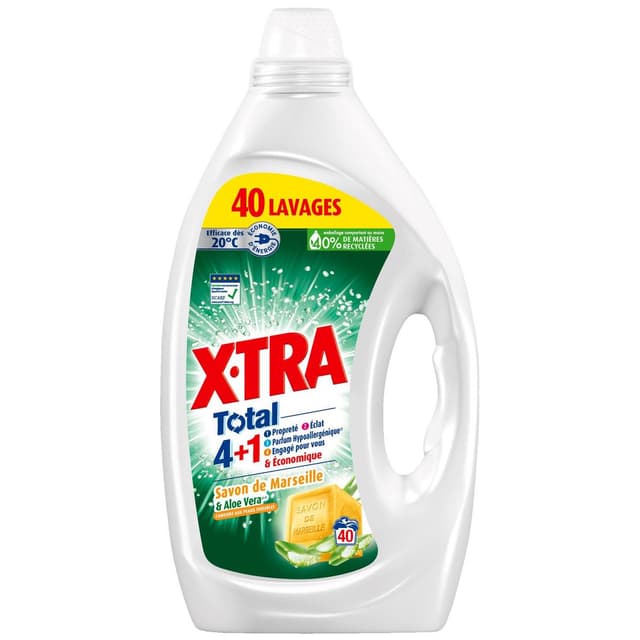 3178041369749 - X Tra - Lessive Liquide Au Savon de Marseille & Aloe vera