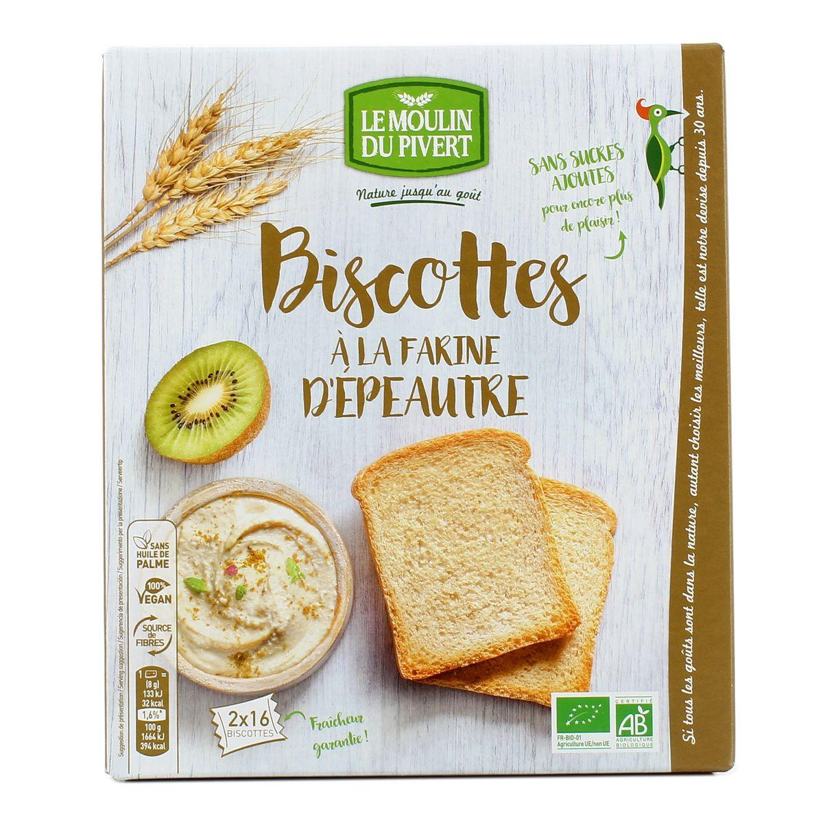Le Moulin du Pivert - Biscottes bio à la farine d'Epeautre