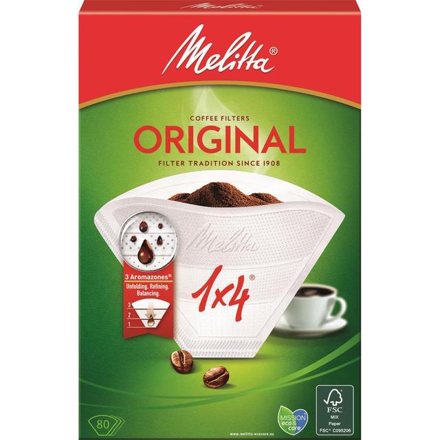 4006508200450 - Melitta - Filtres à café Original 1X4 Blanc