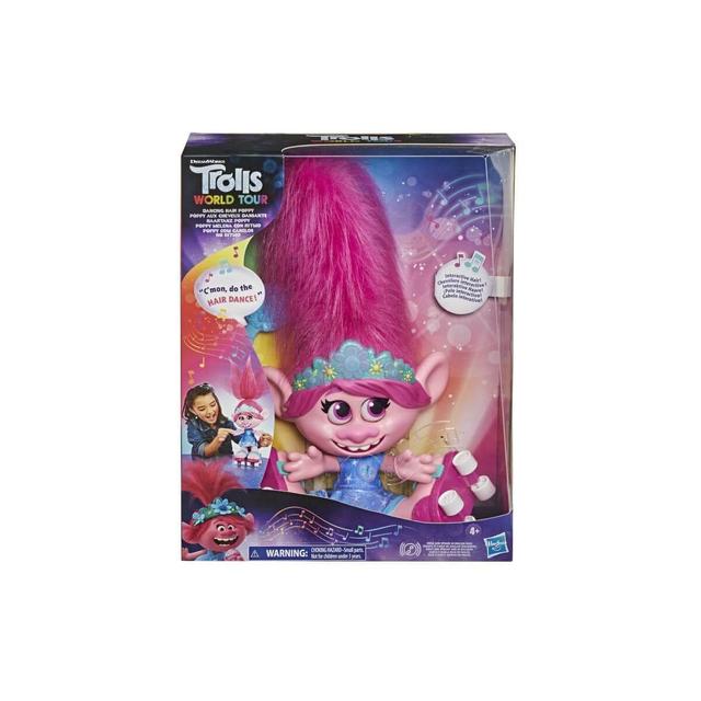 5010993740550 - Trolls - Hasbro - Poupée interactive cheveux dansants- Trolls Poppy