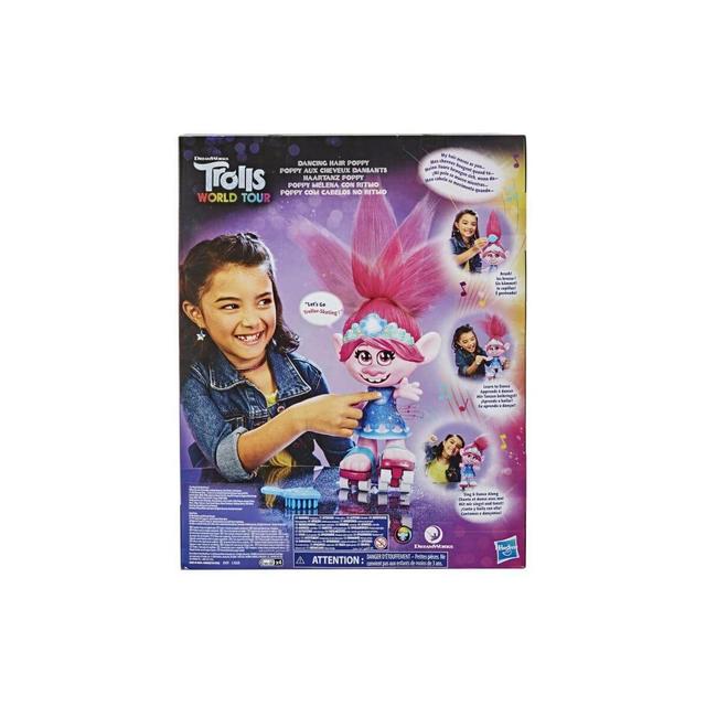 5010993740550 - Trolls - Hasbro - Poupée interactive cheveux dansants- Trolls Poppy