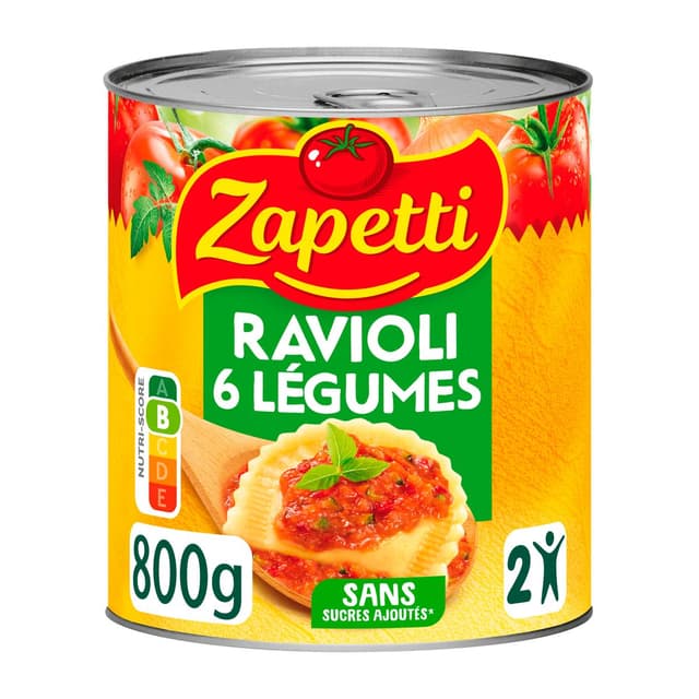 3021690011050 - Zapetti - Ravioli 4 légumes