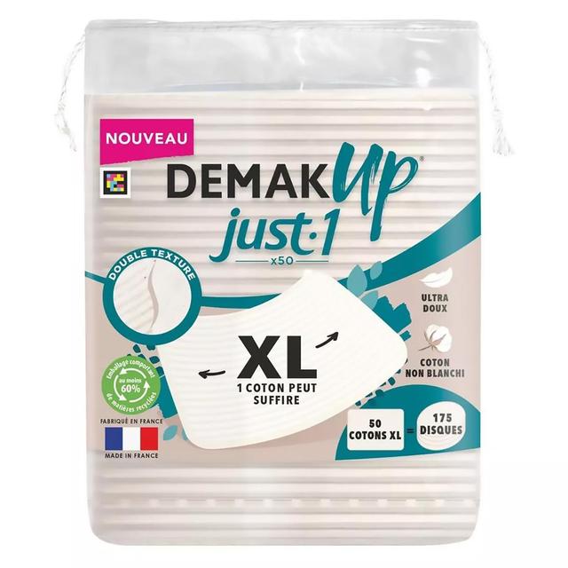 7322542493250 - Demak Up - Disque de Coton Blanc XL Ultra Doux
