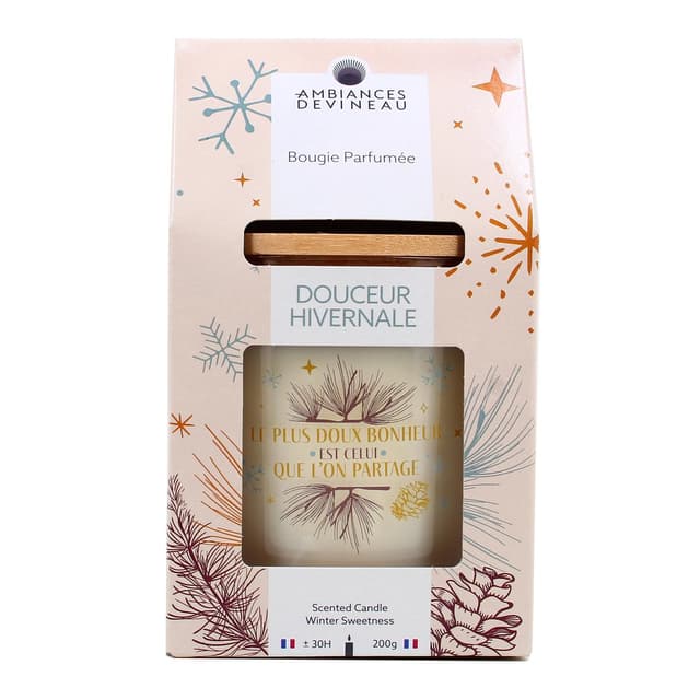 3482356575550 - Ambiances Devineau - Bougie parfumée ovale Douceur hivernale