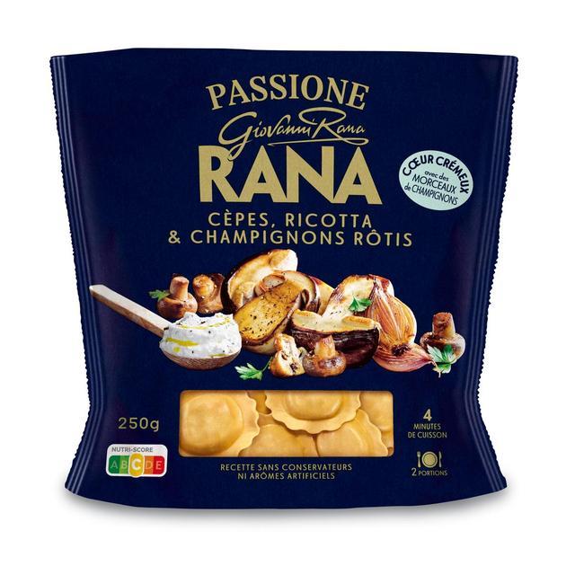 8001665725750 - Giovanni Rana - Raviolis Frais Cèpes, Ricotta et Champignons Rôtis