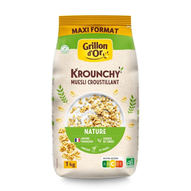 3421557108150 - Grillon Or - Muesli Krounchy Nature BIO