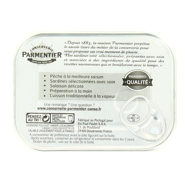 3019081238650 - Parmentier - Sardines à l'huile d'olive et piment
