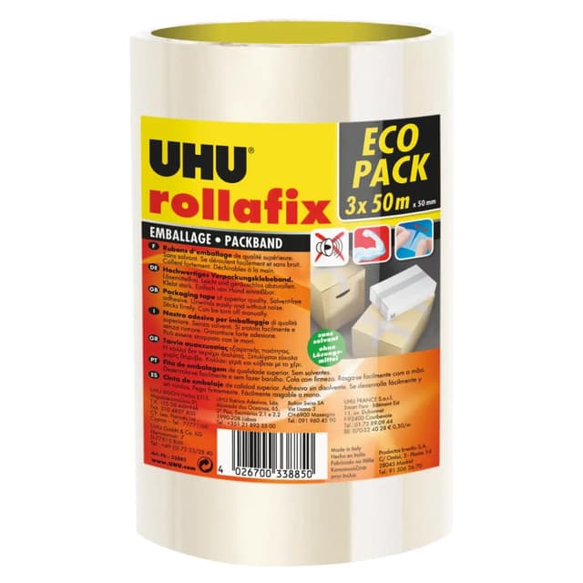 4026700338850 - Uhu - 3 rubans d'emballage transparents