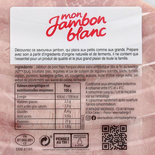 3180940079650 - Madrange - Mon Jambon Blanc